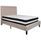 Flash Furniture Roxbury Full Platform Bed Set, Beige SL-BM-18-GG - alternate 2